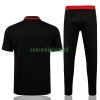 Manchester United Polo d'Entraînement 22-23 Noir Rouge Noir Pour Homme